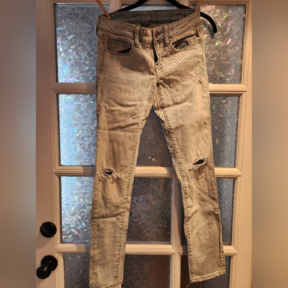 American Eagle Outfitters Skinny Stretch Distressed Jeans